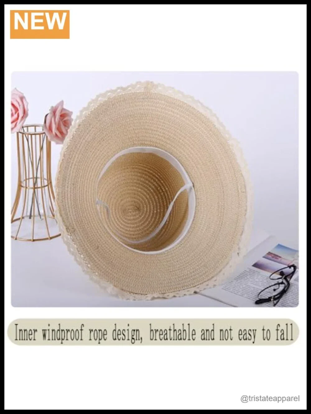 Hand Woven Straw Sun Hat with Bowknot, Wide Brim UV Protection, Foldable Beach